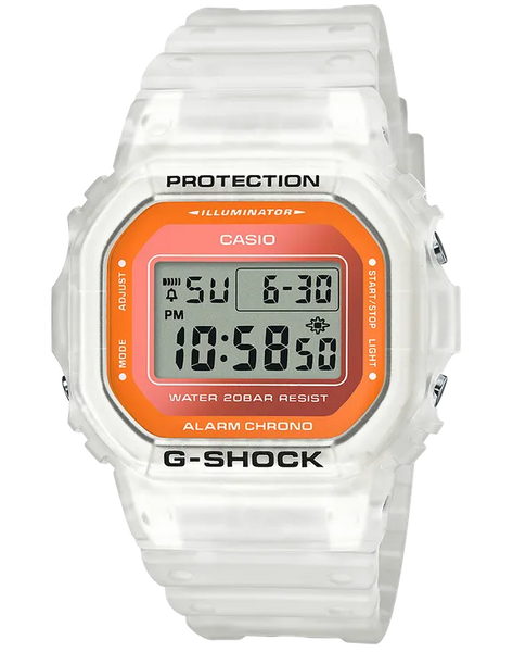 G-shock DW5600LS-7 Digital Watch in skeleton selling white