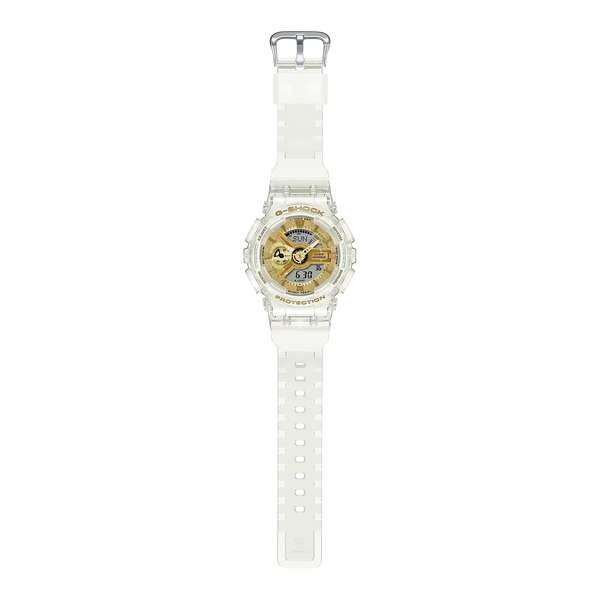 g-shock gmas110sg 7a summertime shine ladies clear gold