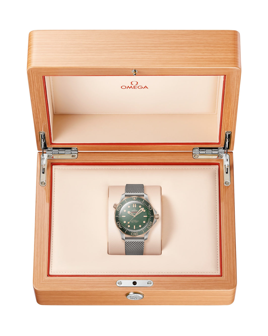 Omega Seamaster Diver 300M Green Dial Titanium Bronze Gold 210.90.42.20.10.001