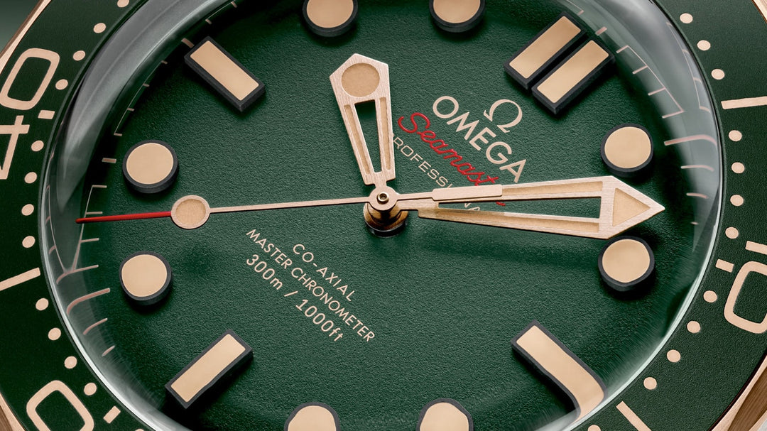 Omega Seamaster Diver 300M Green Dial Titanium Bronze Gold 210.90.42.20.10.001