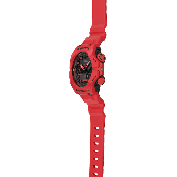 g-shock gab001 4a analog digital carbon core bluetooth red