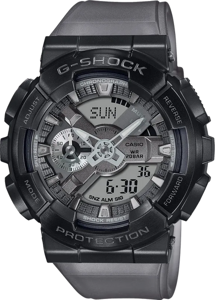 g-shock gm110mf 1a midnight fog metal components black