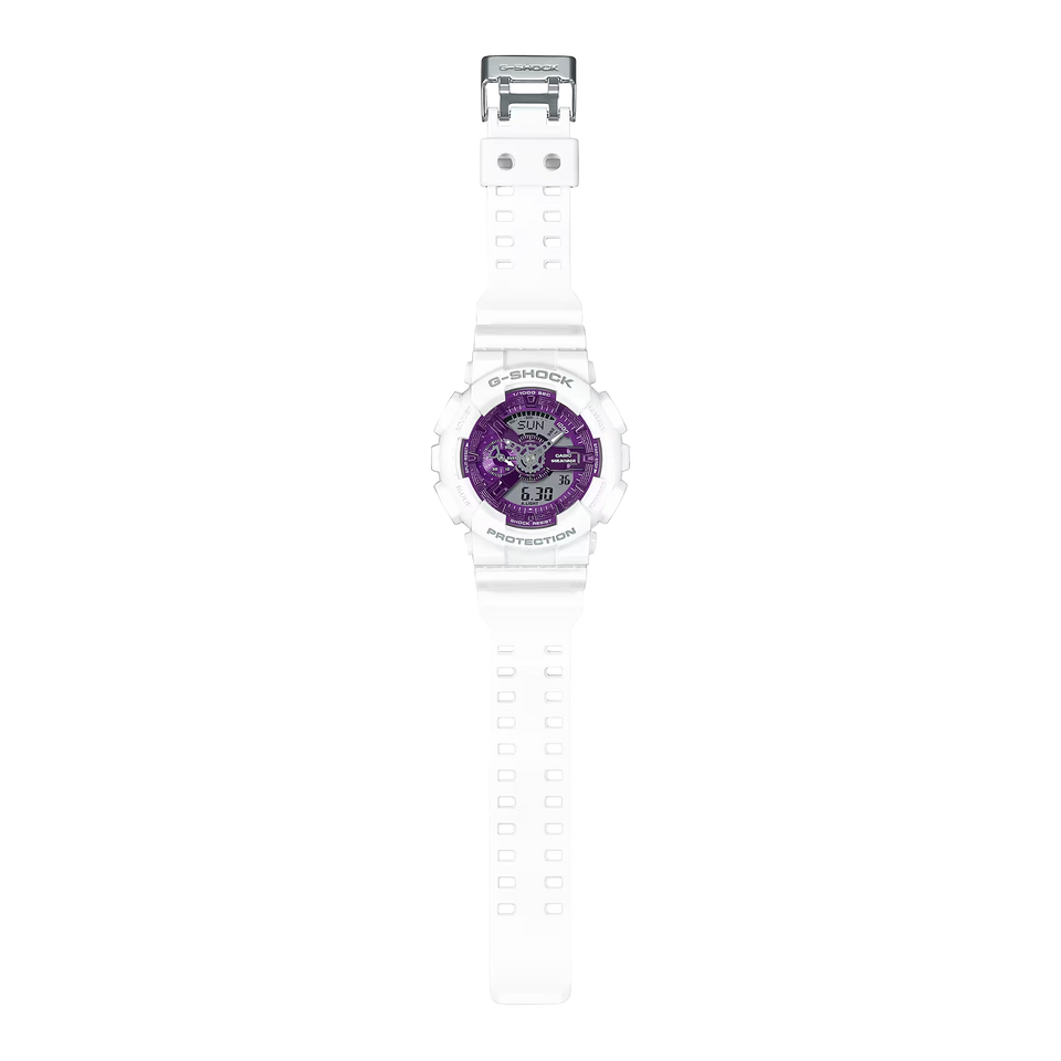 g-shock ga110ws 7a sparkle of winter purple white