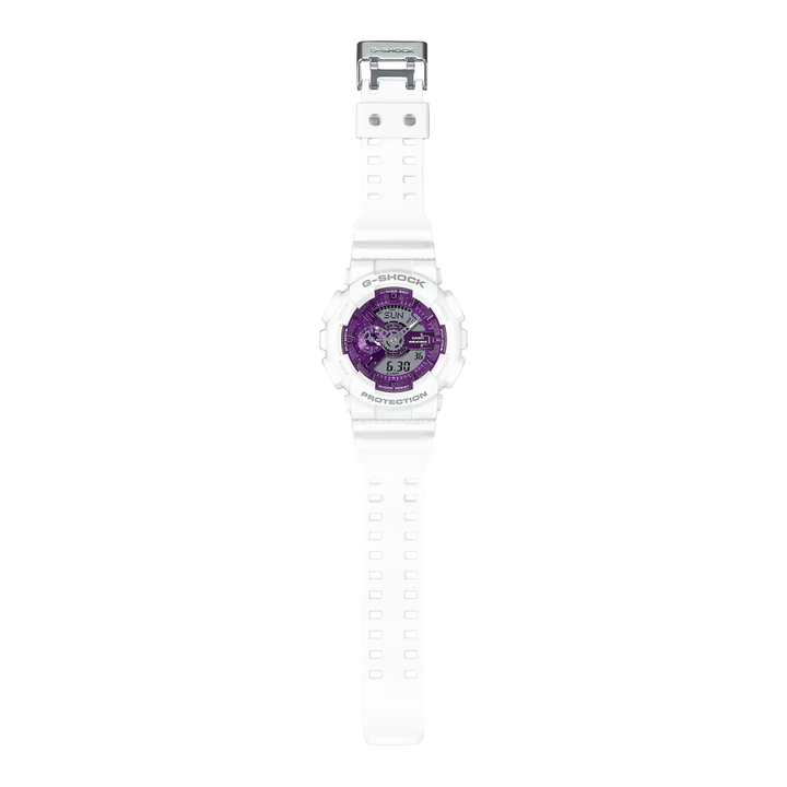 g-shock ga110ws 7a sparkle of winter purple white