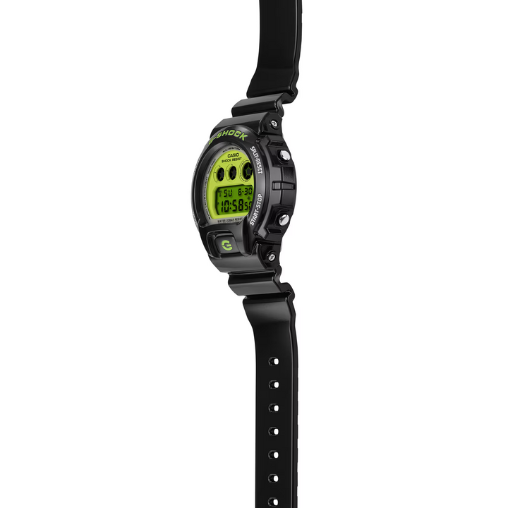 g-shock dw6900rcs 1 vibrant lime green dial triple graph