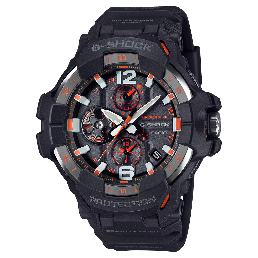 g-shock grb300 1a4 master of g air gravitymaster black orange