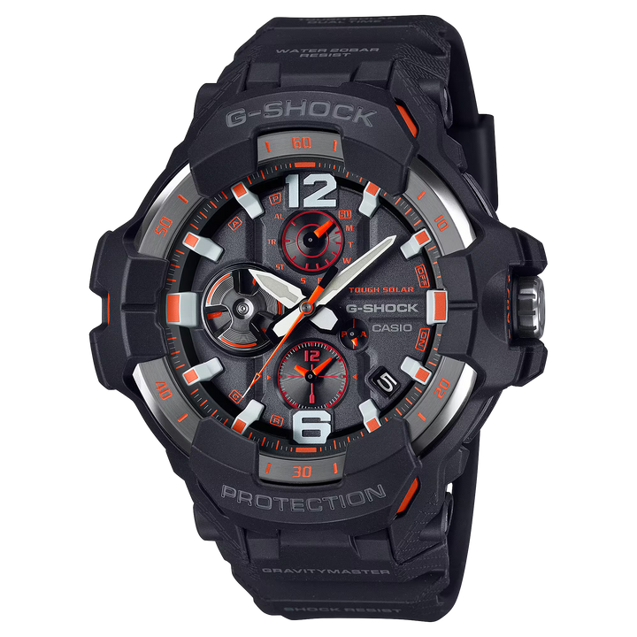 g-shock grb300 1a4 master of g air gravitymaster black orange