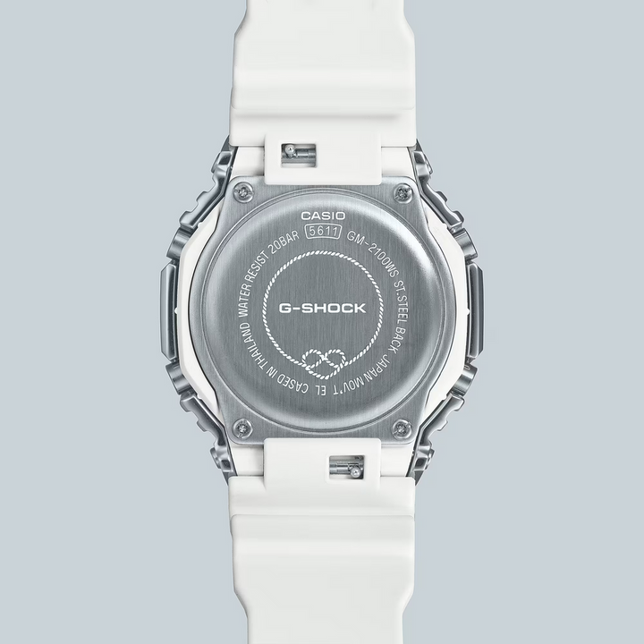 g-shock gm2100ws 7a sparkle of winter full metal octagon