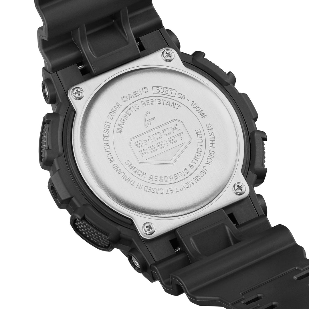 G-Shock GA100MF-1A Bold Black Vibrant Ana-Digi Virtual World