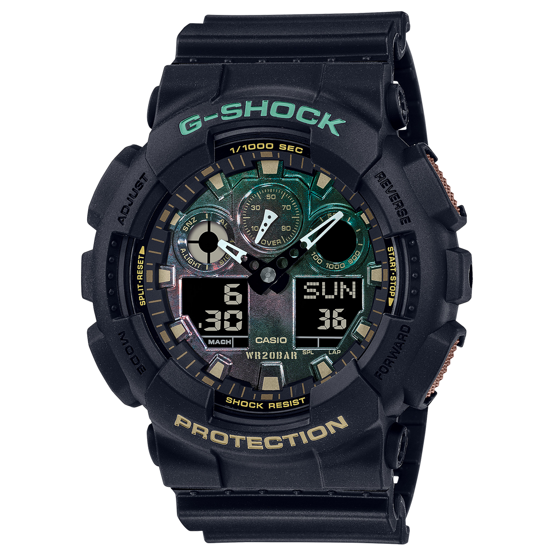 casio g-shock analog digital ga 100 series ga100rc 1a