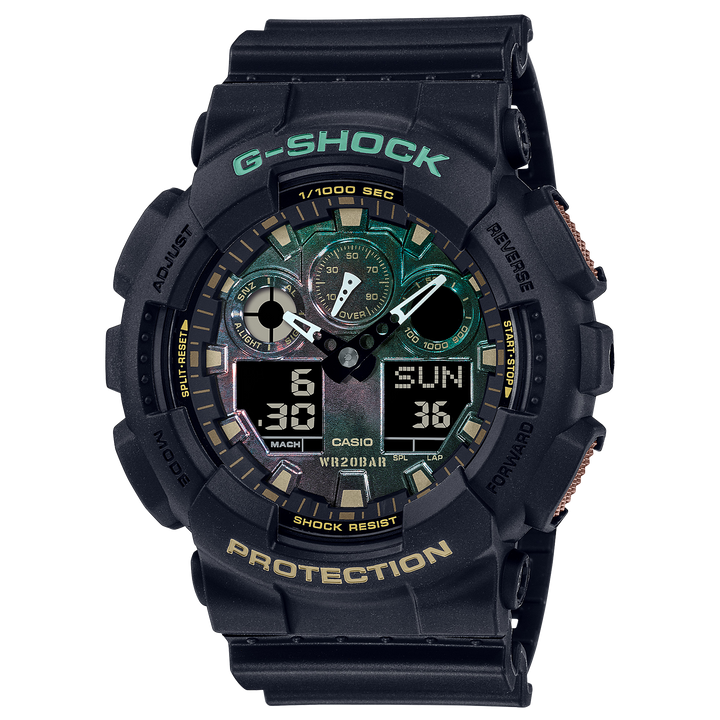 casio g-shock analog digital ga 100 series ga100rc 1a