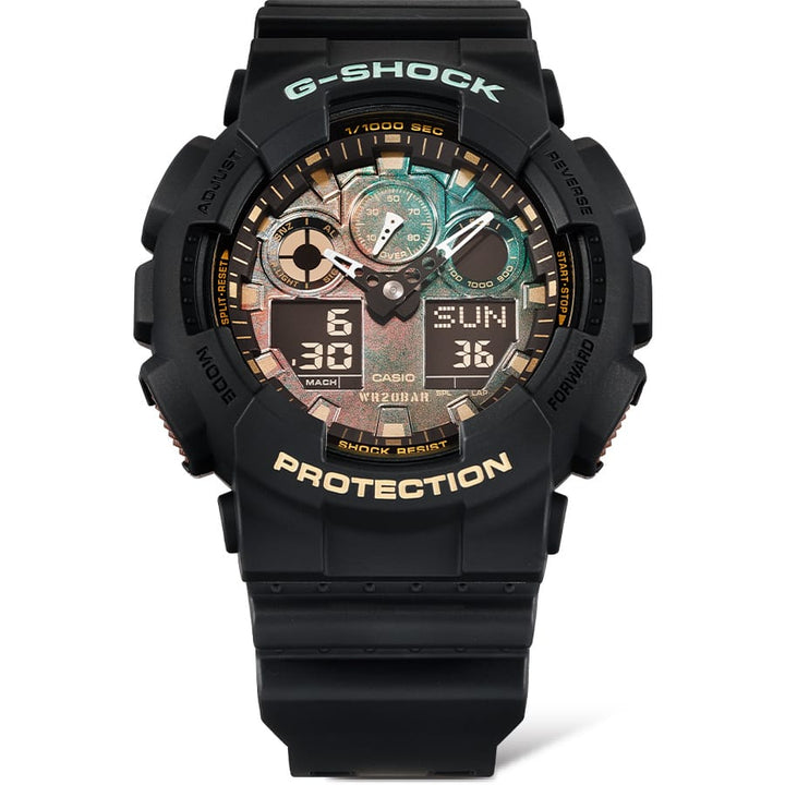 casio g-shock analog digital ga 100 series ga100rc 1a