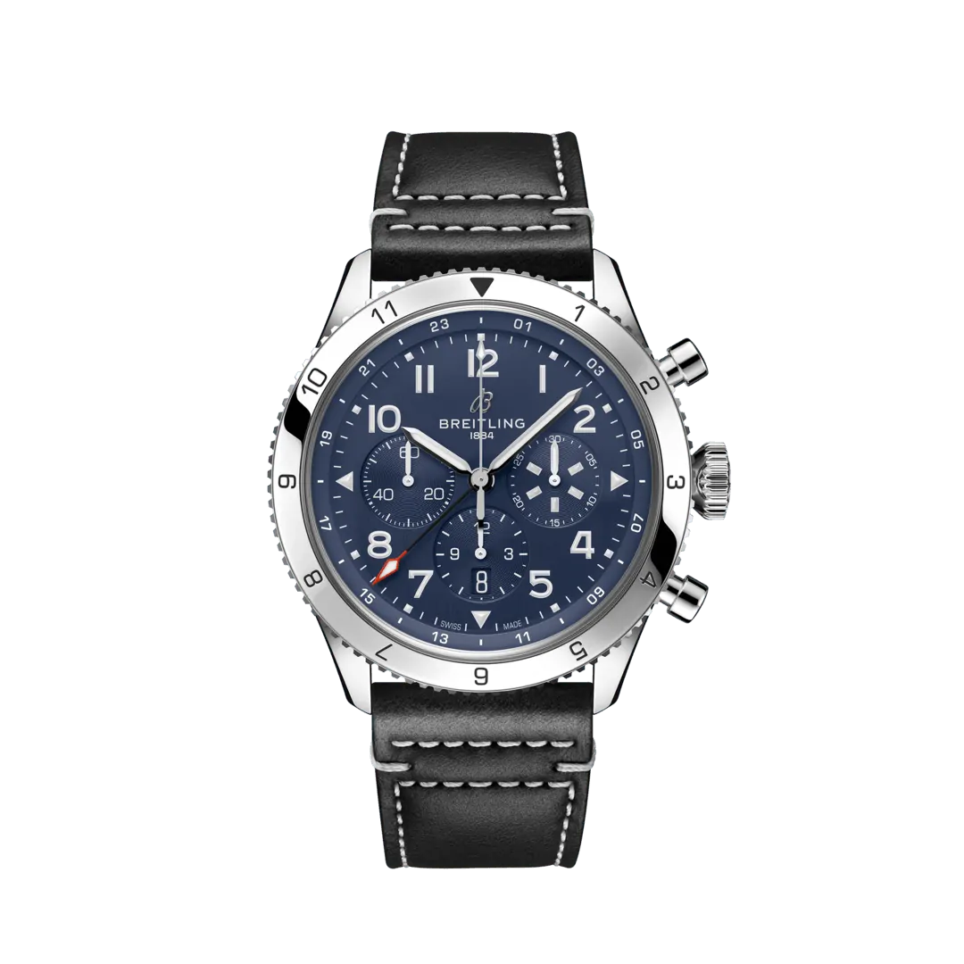 breitling super avi b04 chronograph gmt 46 tribute to vought f4u corsair watch ab04451a1c1x1