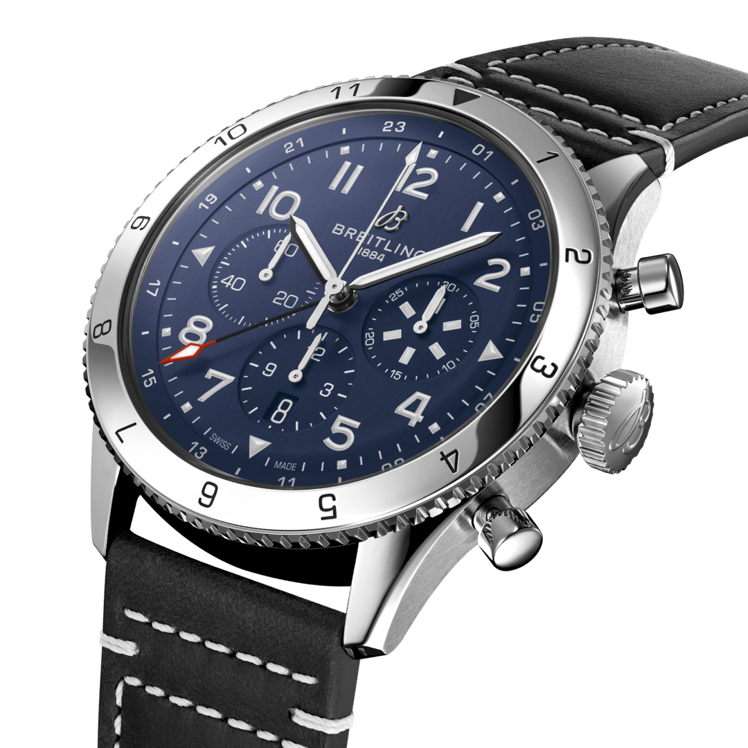 breitling super avi b04 chronograph gmt 46 tribute to vought f4u corsair watch ab04451a1c1x1