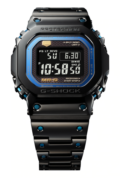 g-shock mrgb5000ba 1 super titanium square cobalt chrome bluetooth solar