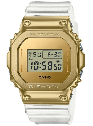 casio g-shock gm5600sg 9 metal covered gold ingot square