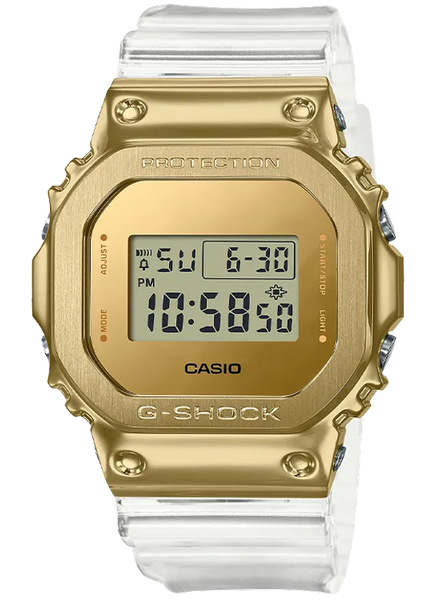 casio g-shock gm5600sg 9 metal covered gold ingot square