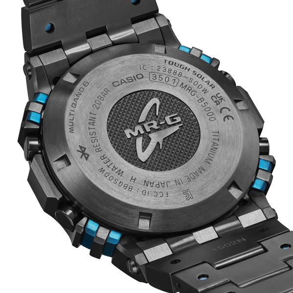 g-shock mrgb5000ba 1 super titanium square cobalt chrome bluetooth solar