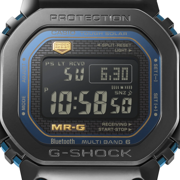 g-shock mrgb5000ba 1 super titanium square cobalt chrome bluetooth solar