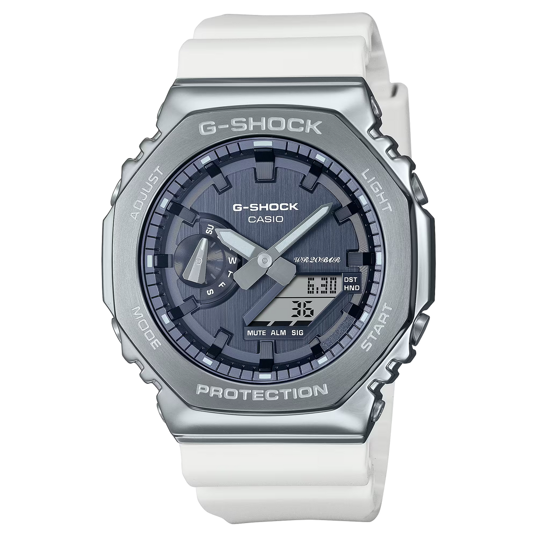 g-shock gm2100ws 7a sparkle of winter full metal octagon