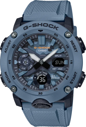 g-shock ga2000su 2a utility color blue camo