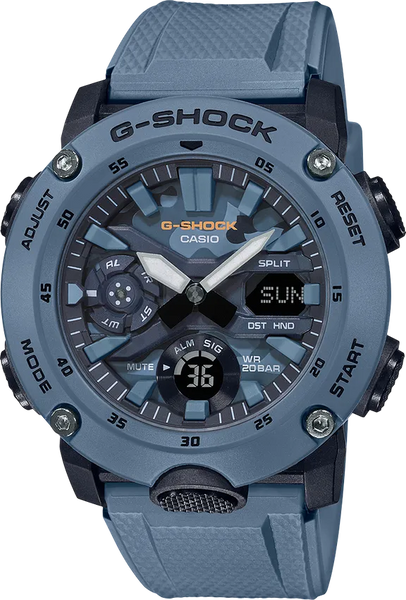 g-shock ga2000su 2a utility color blue camo