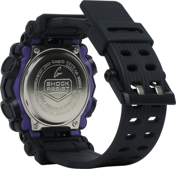 g-shock ga900as 1a garish color heavy duty silver purple