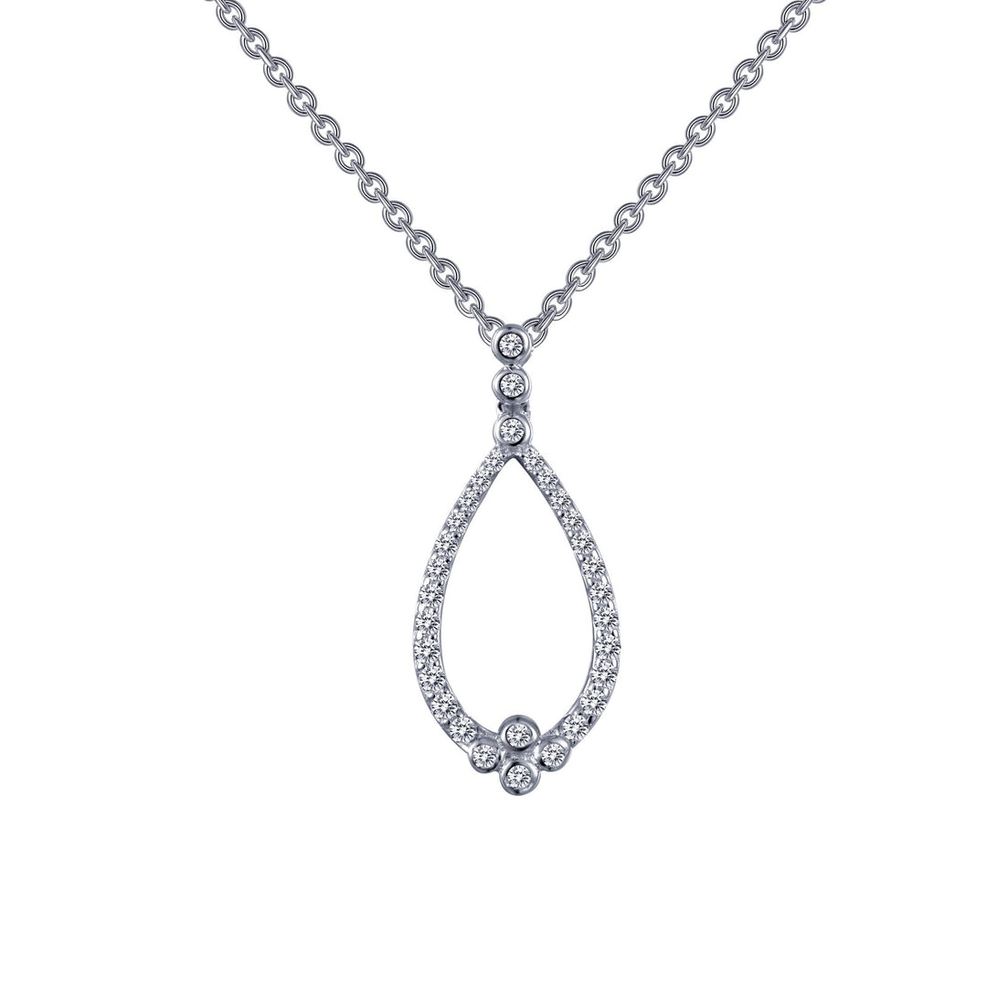 open teardrop necklace