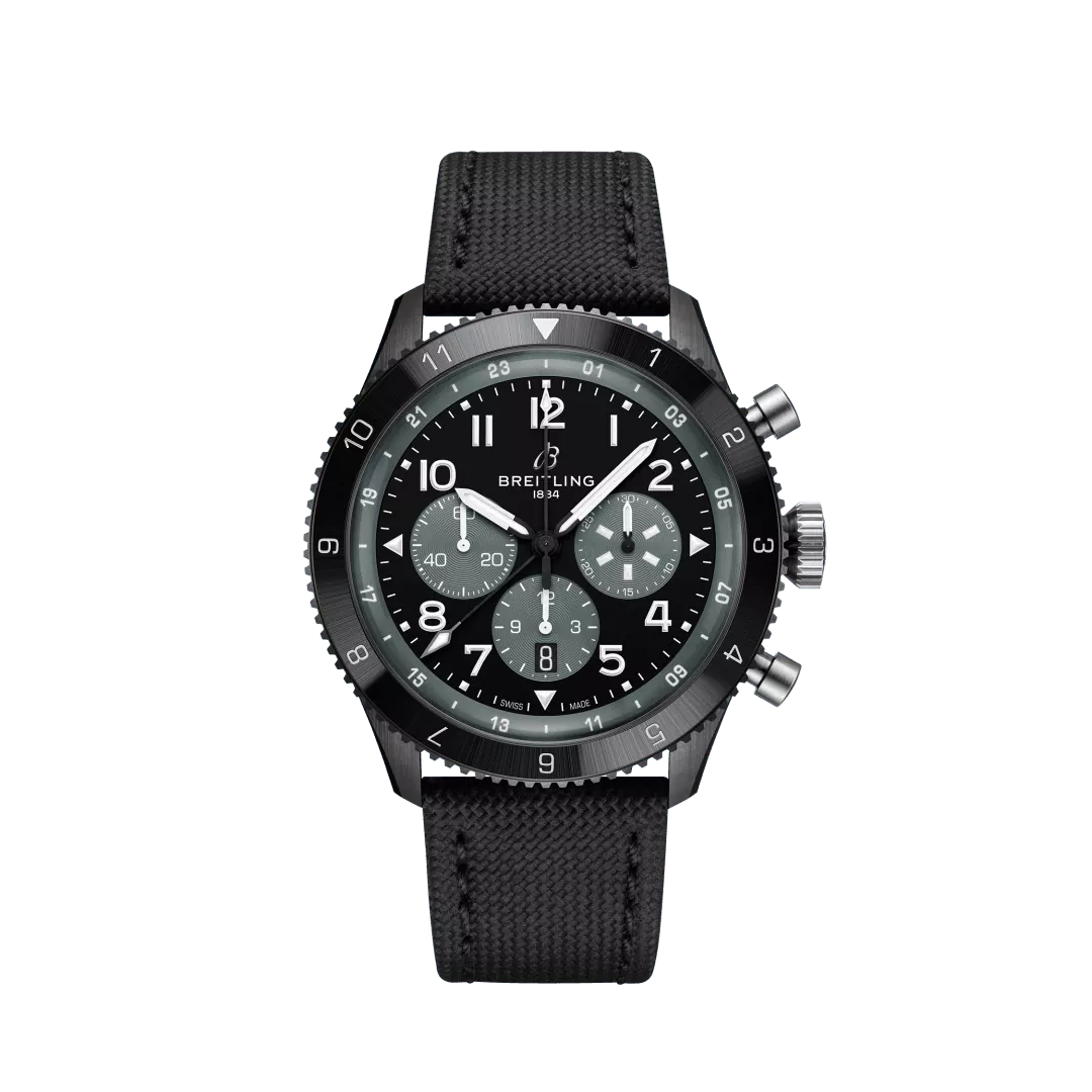 breitling super avi b04 chronograph gmt 46 mosquito night fighter watch sb04451a1b1x1